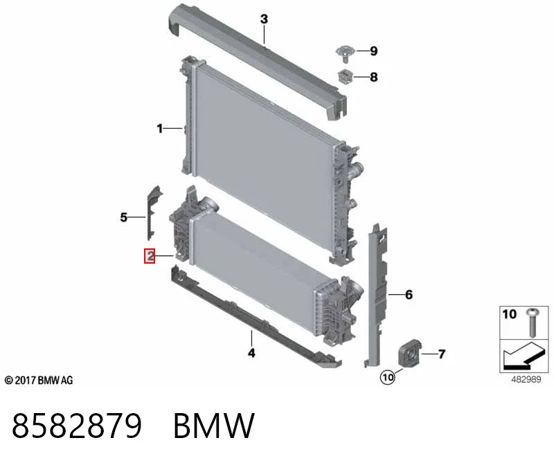  Chłodnica intercoolera BMW X3 