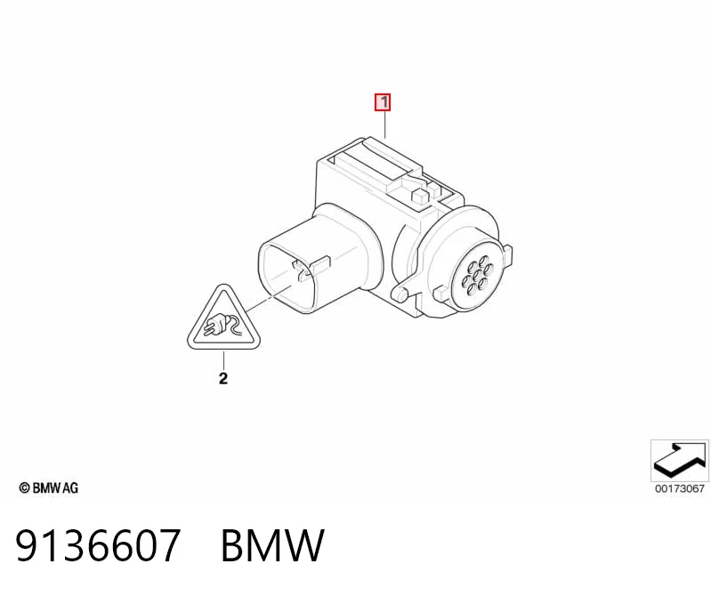 9136607 BMW Czujnik zanieczyszczenia powietrza