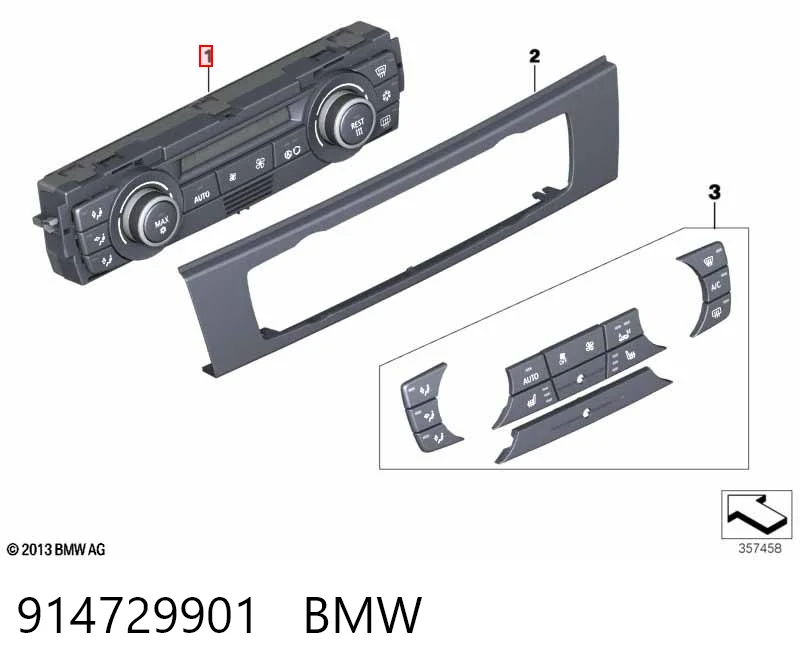 Do koszyka Sterownik trybów ogrzewania/klimatyzacji BMW 1  E81