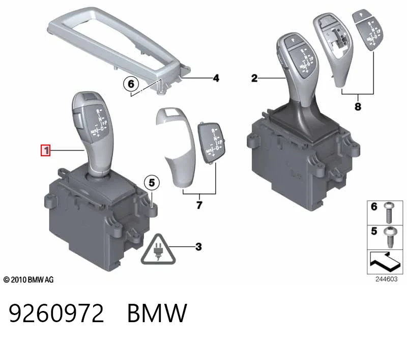 Mechanizm zmiany biegów (cięgno) do BMW 5  F10