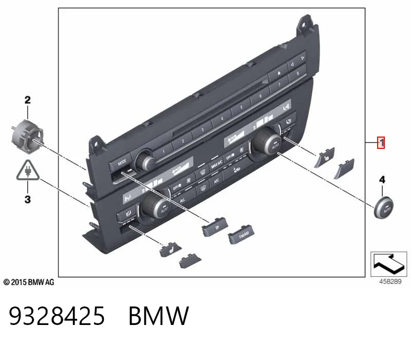 Sterownik trybów ogrzewania/klimatyzacji do BMW 5  F10