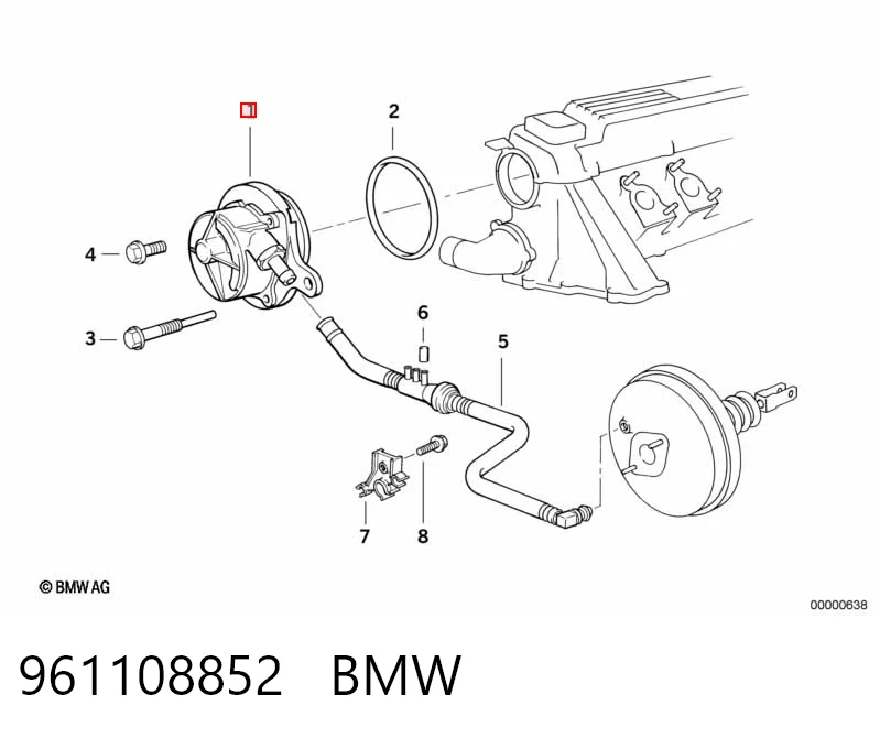 Pompa podciśnienia BMW 3 sedana (E36) (1990 - 1998) cena, od 62,16 USD