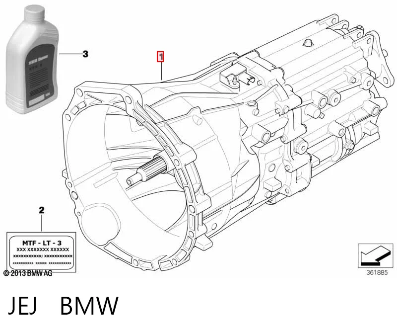 Do koszyka Mechaniczna skrzynia biegów w komplecie BMW X1  E84