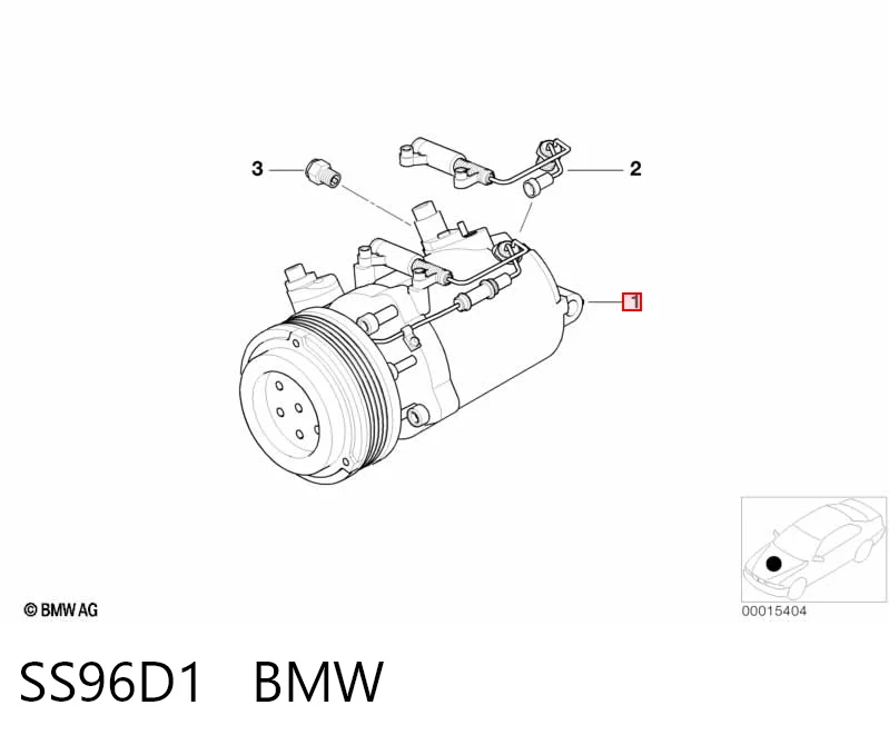 SS96D1 BMW Sprężarka klimatyzacji