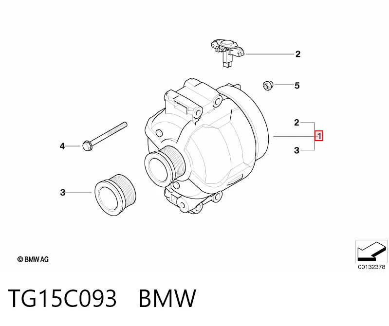 TG15C093 BMW Alternator