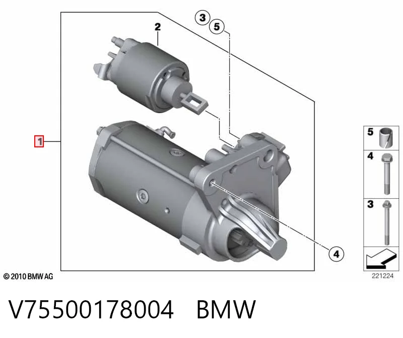 V75500178004 BMW Rozrusznik
