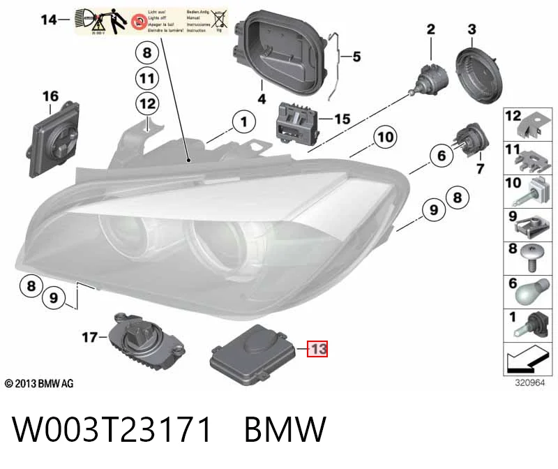 W003T23171 BMW Ksenon, sterownik