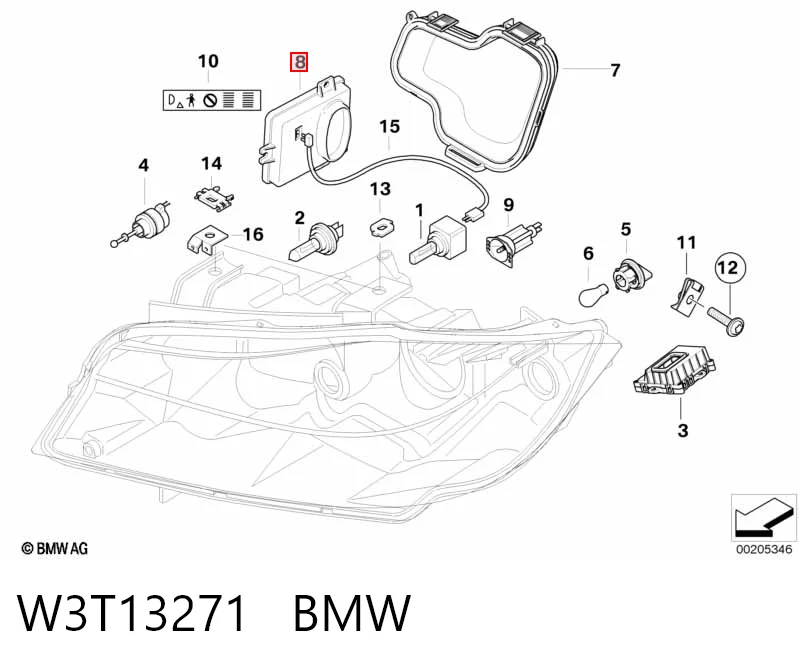 W3T13271 BMW Ksenon, sterownik
