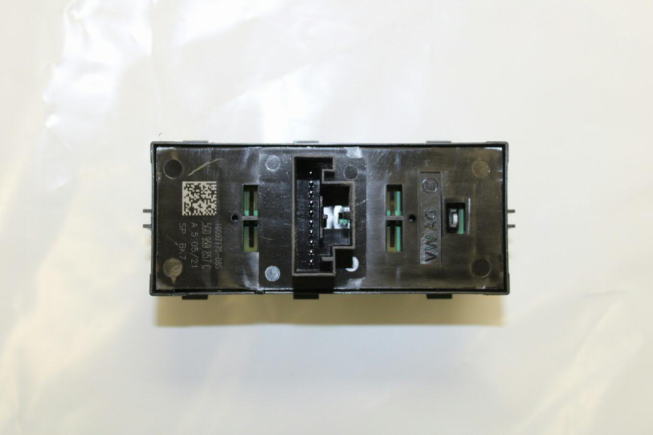 5G0959857CWZU VAG Panel przyciskowy sterowania podnośnikiem szyby przedni lewy